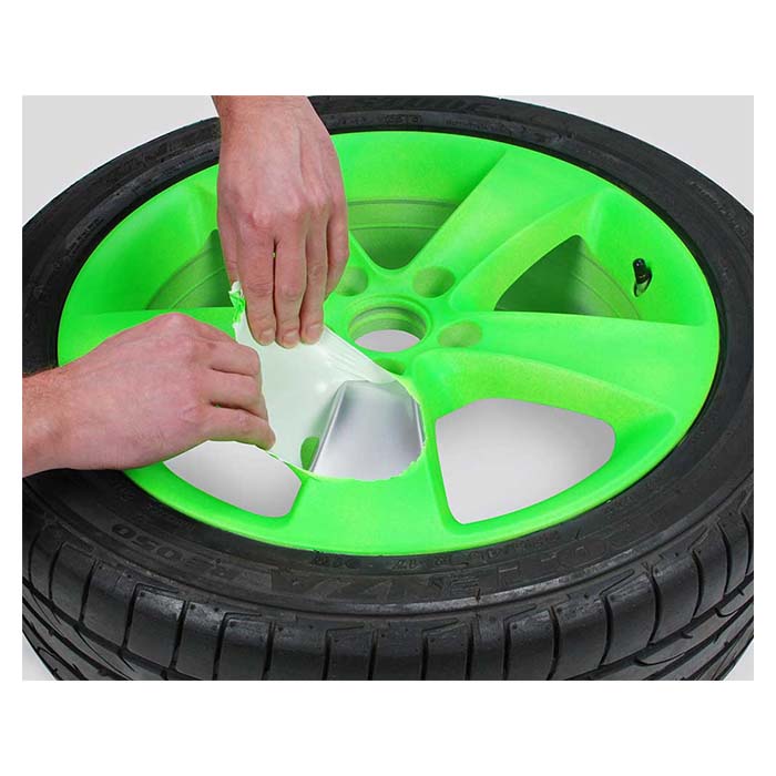 Sprayfolie neonrød 2x400 ml + base 2x400 ml - Fleksibel, aftagelig dækning, Foliatec