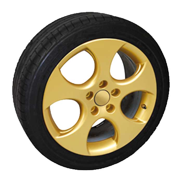 Sprayfolie guld metallic 2x400ml - aftagelig lak-effekt til fælge og DIY, Foliatec