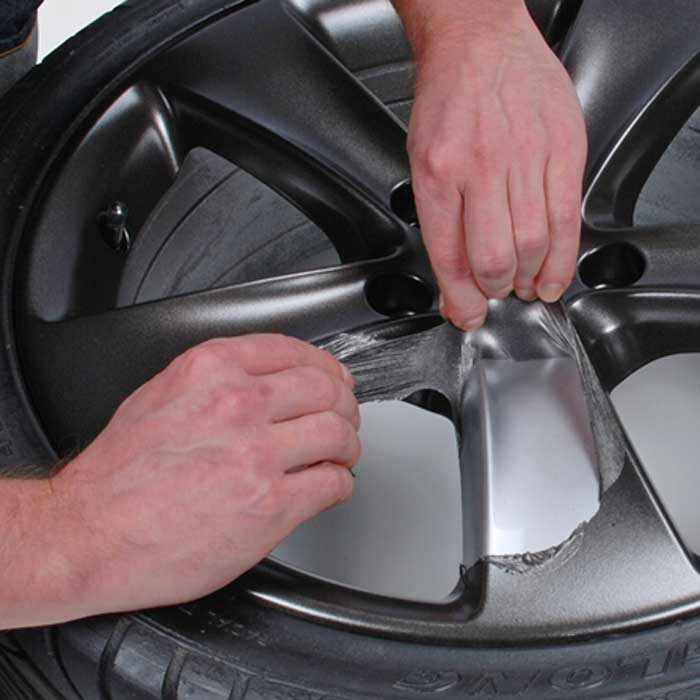 Sprayfolie sølv metallic 2x400ml - fjernbar bil- og fælgefilm, Foliatec