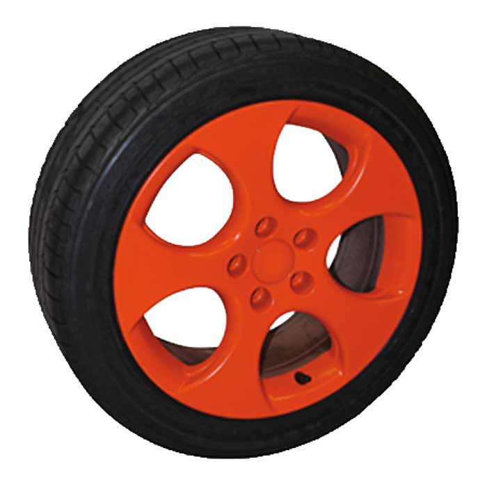 Sprayfolie blank orange 2x400ml - aftagelig lak-look til fælge mv., Foliatec