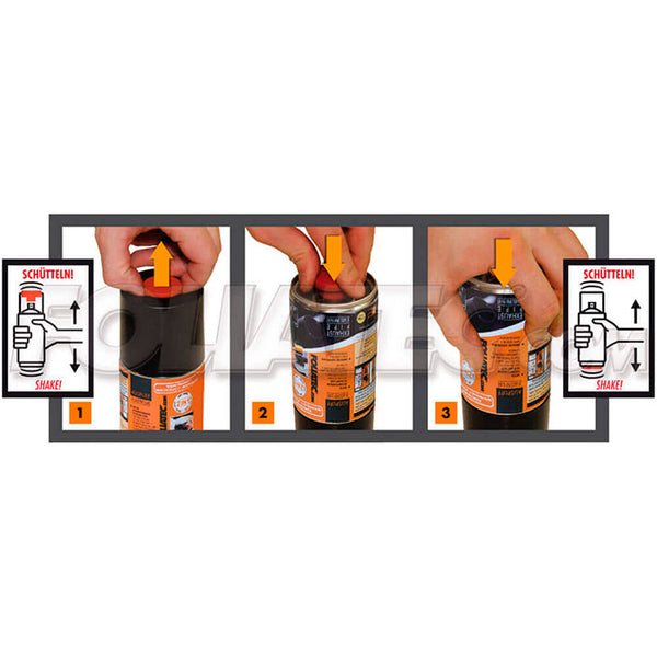 Udstødningsmaling 2K sort 250 ml - varme-, kemikalie- og oliebestandig til udstødningsrør - Foliatec