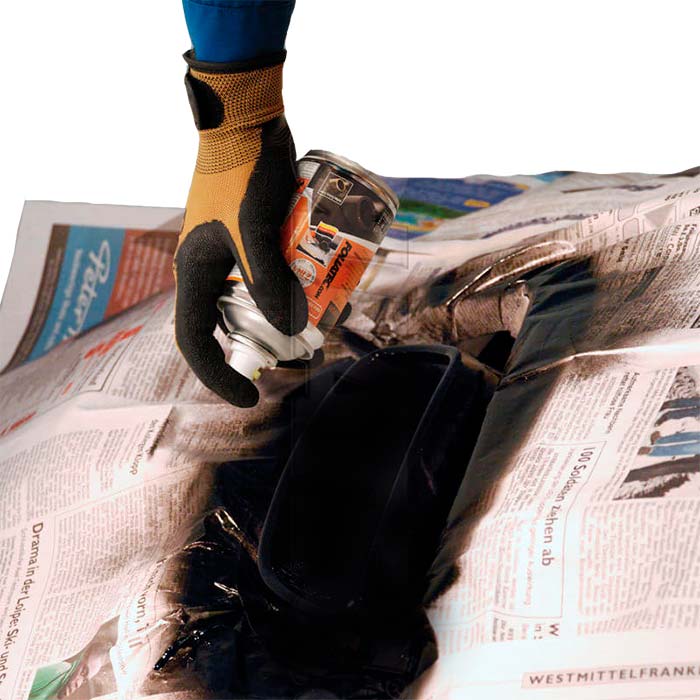 Udstødningsmaling 2K sort 250 ml - varme-, kemikalie- og oliebestandig til udstødningsrør - Foliatec