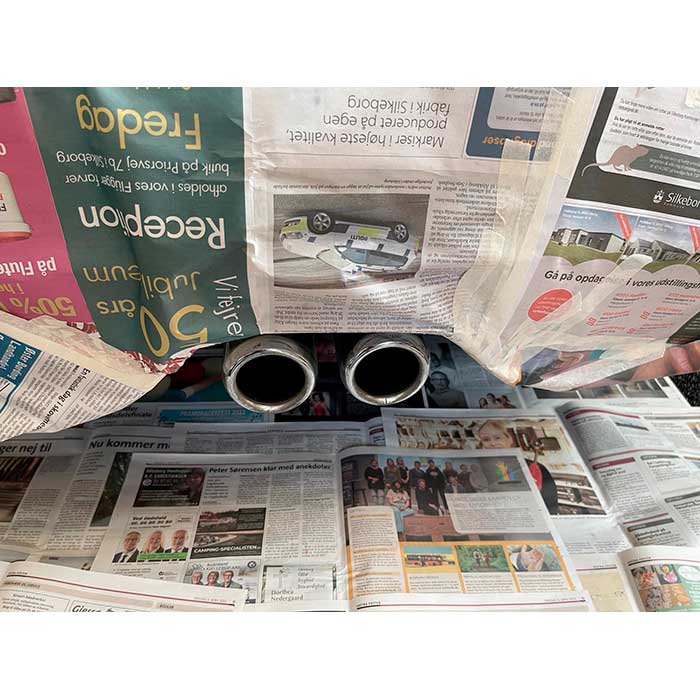 Udstødningsmaling 2K sort 250 ml - varme-, kemikalie- og oliebestandig til udstødningsrør - Foliatec