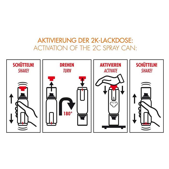 2K spraymaling bronze metallic 400 ml - varme- og kemikalieresistent, integreret hærder - Foliatec