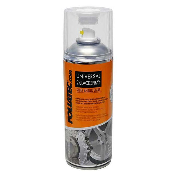 2-komponent universallak spray metallisk sølv 400 ml - Foliatec
