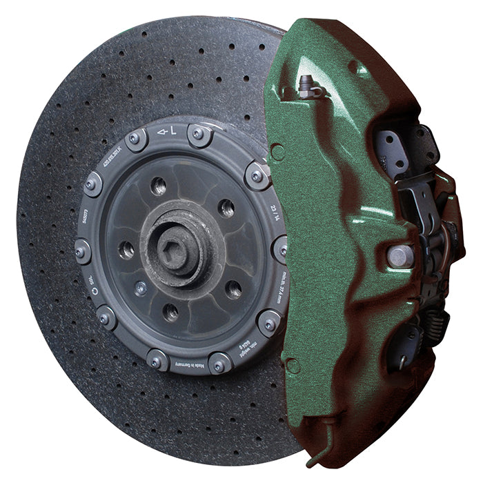 Bremsekaliberlak Green Hell Metallic - Varmeresistent, til 4 kalibre, foliatec