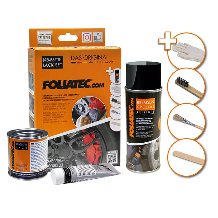 Bremsekaliberlak Green Hell Metallic - Varmeresistent, til 4 kalibre, foliatec