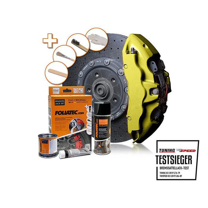 Bremsekaliberlak Hyper Gold Metallic pensel - Varmeresistent, 240°C, til 4 kalibre - Foliatec