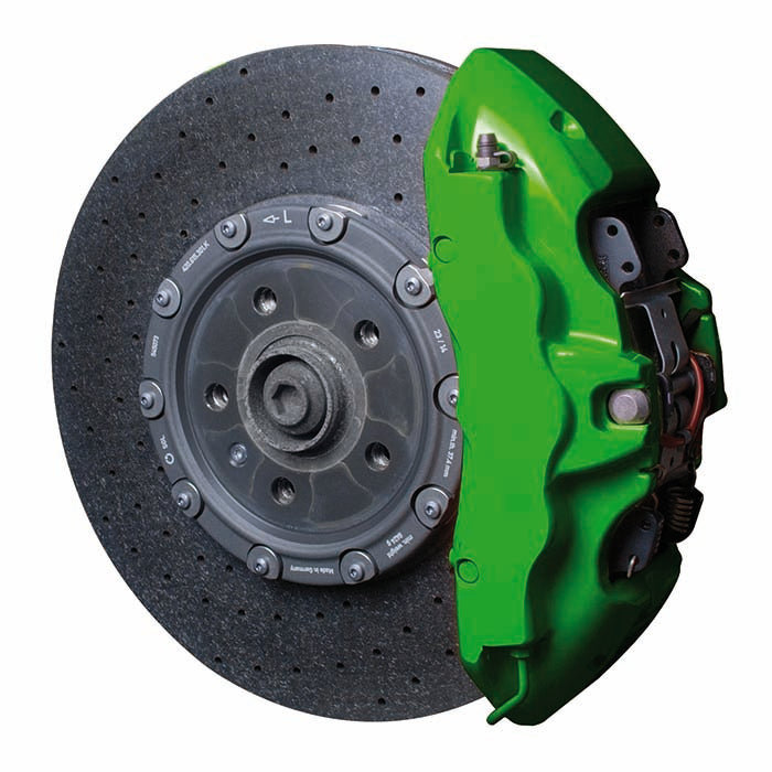 Bremsekaliberlak Power Green pensel - holdbar, varmeresistent 240°C, inkl. primer - Foliatec