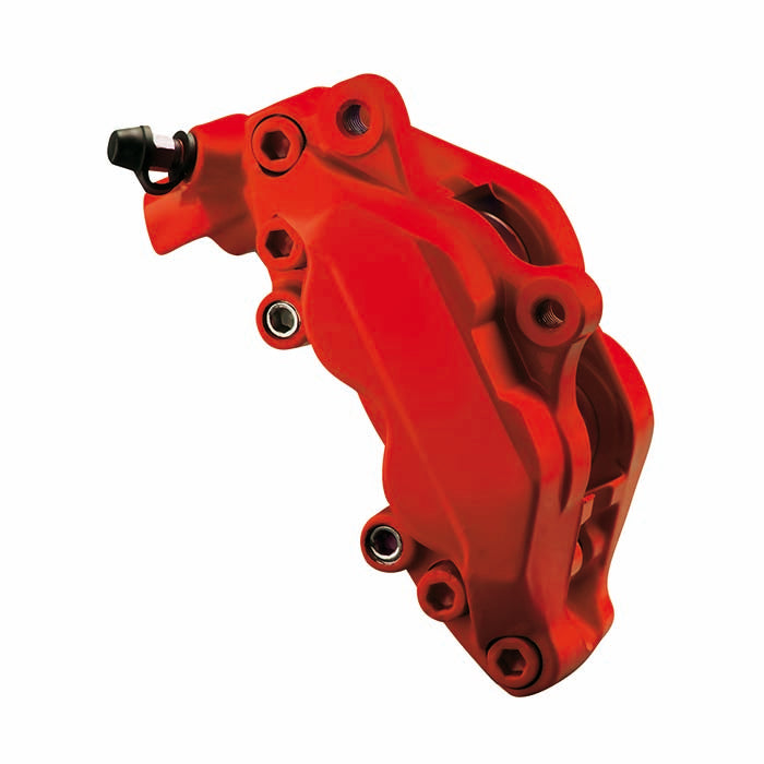 Bremsekaliberlak mat Racing Rosso - varmestabil børsteapplikation, komplet sæt, Foliatec