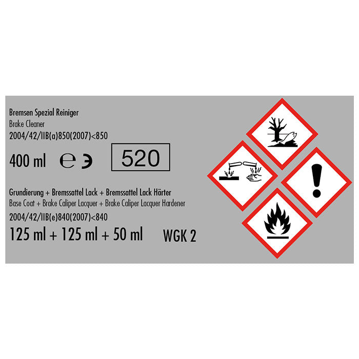 Bremsekaliberlak Sky Blue pensel - holdbar, varmeresistent bremsefarve til 4 kalibre, Foliatec