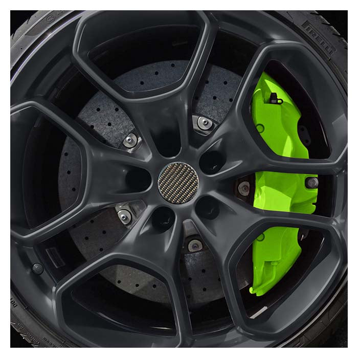 Bremsekaliberlak neon green pensel - varmestabil, kemikalieresistent sæt til 4 kalibre. Foliatec