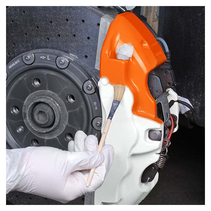 Bremsekaliberlak neon orange pensel - varmebestandig, klar primer inkluderet - Foliatec