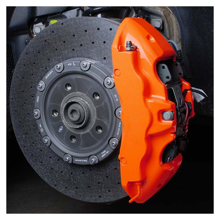 Bremsekaliberlak neon orange pensel - varmebestandig, klar primer inkluderet - Foliatec