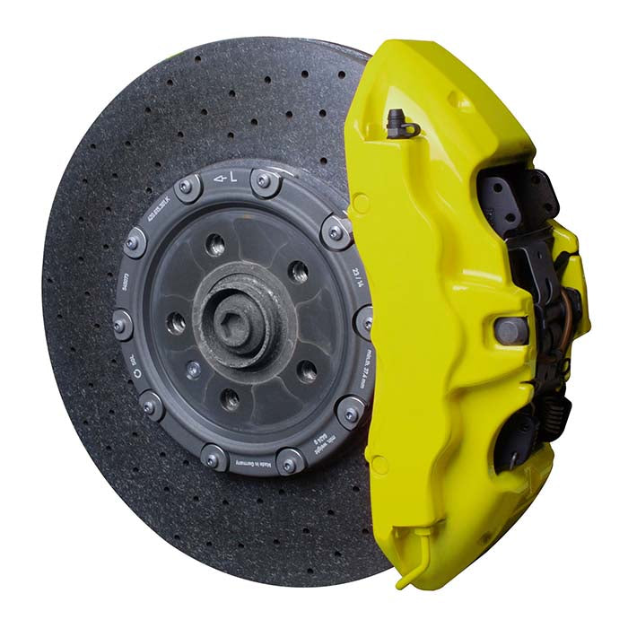 Bremsekaliberlak neon gul pensel - beskytter mod korrosion, varmeop til 240°C - Foliatec