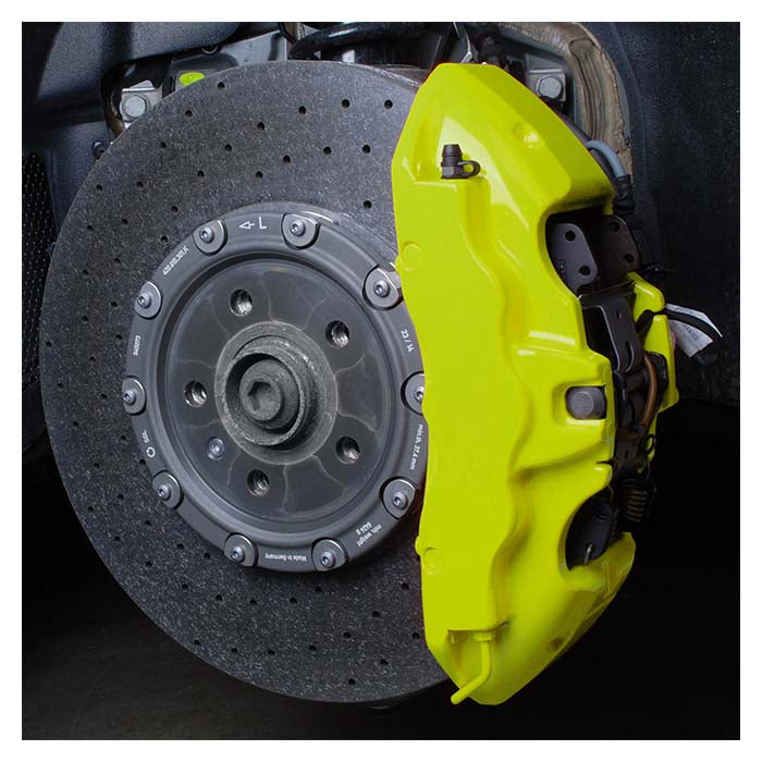 Bremsekaliberlak neon gul pensel - beskytter mod korrosion, varmeop til 240°C - Foliatec