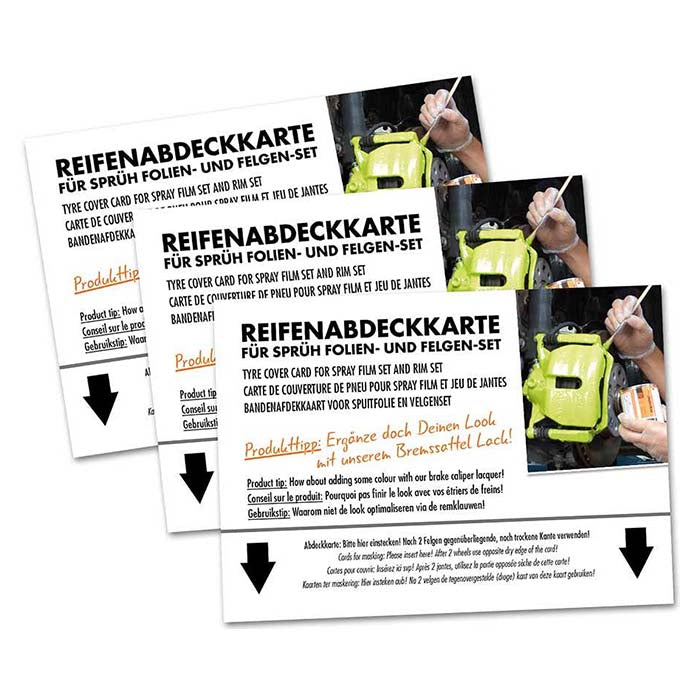 Fælgmaling - blank sort - foliatec