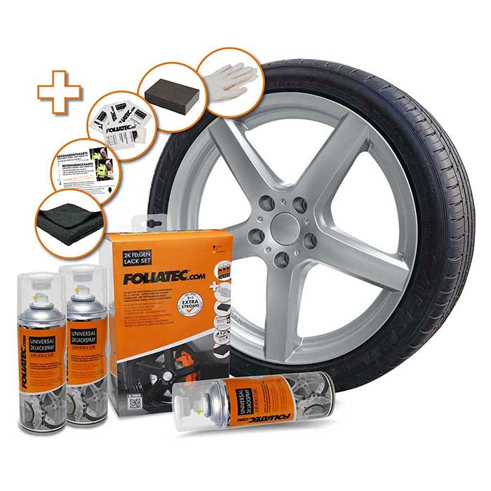 Fælgmaling - blank metallic - foliatec