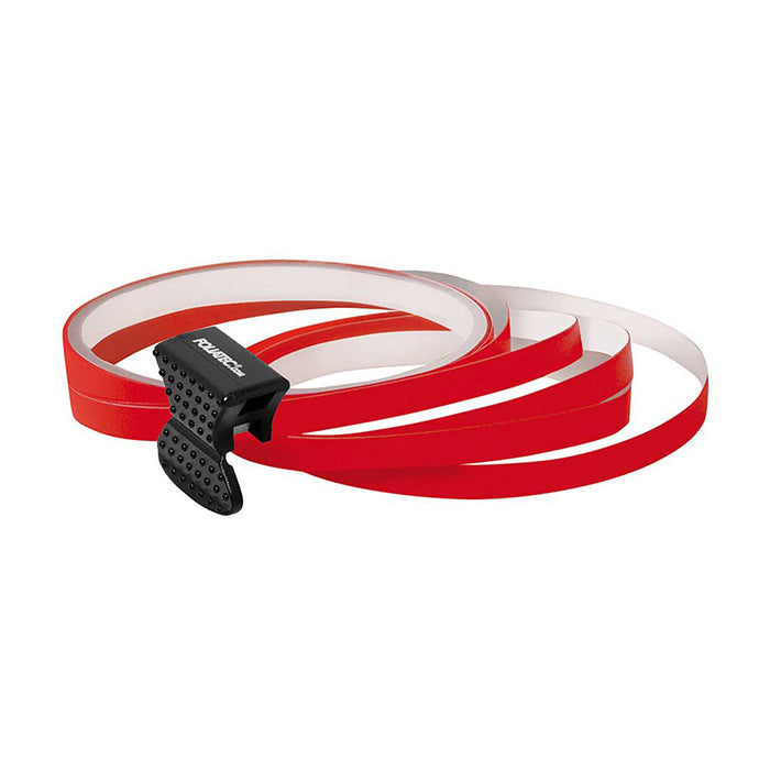 Røde selvklæbende fælgbånd 2,15 m til bil - Foliatec