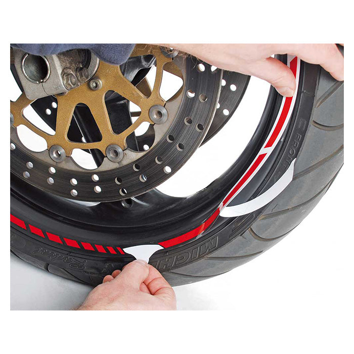 Fælgbånd rød 7 mm til MC selvklæbende - Foliatec