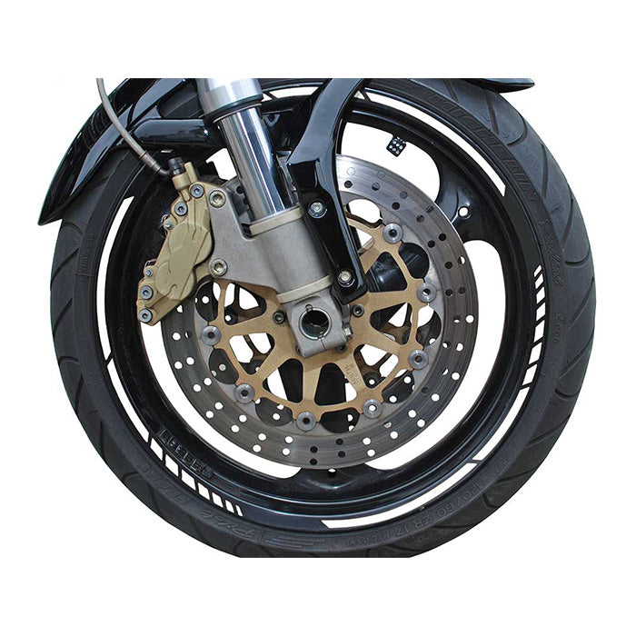 Fælgbånd MC hvid 7 mm selvklæbende vejrresistent - Foliatec