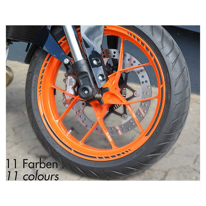 Fælgbånd MC hvid 7 mm selvklæbende vejrresistent - Foliatec