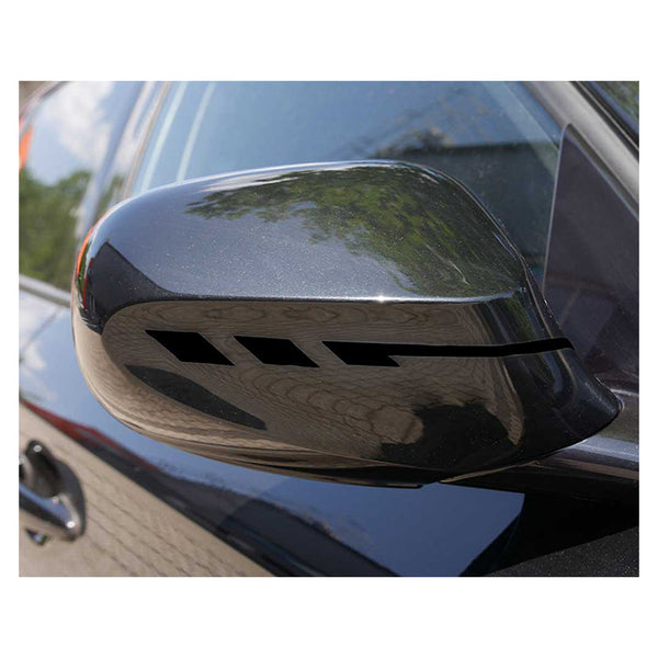 Dekorativ spejlstrip sort til sidespejl 35,5 cm selvklæbende - Foliatec