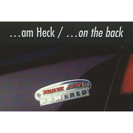 Power-plate nummerplade i krom med rød skrift - Foliatec