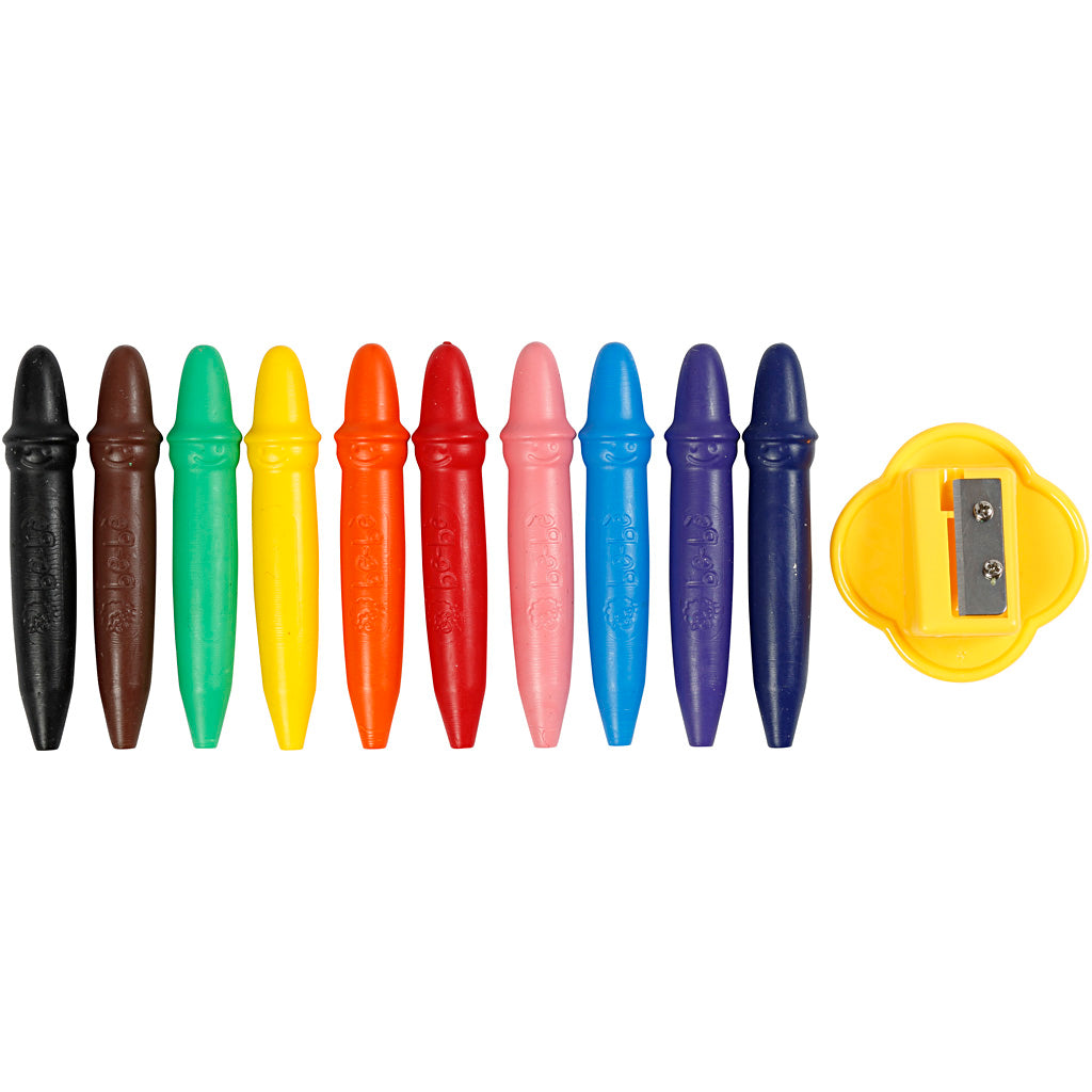 Vokskridt, L: 7 cm, diam. 11 mm, 10 stk./ 1 pk.