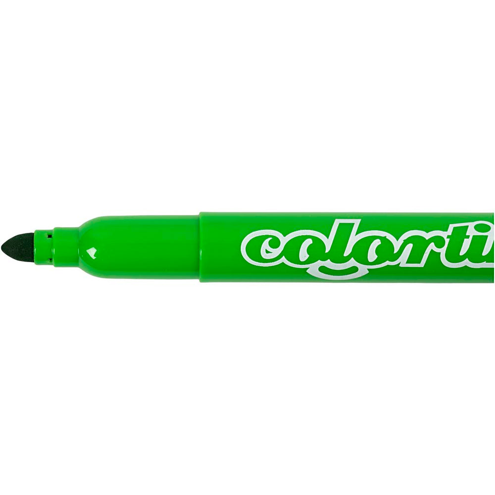 Colortime Tusch, streg 5 mm, standardfarver, 12 stk./ 1 pk.