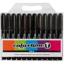Colortime Tusch, streg 5 mm, sort, 12 stk./ 1 pk.