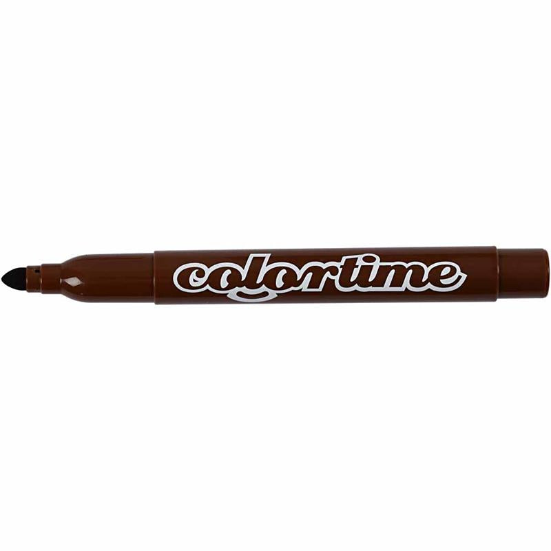 Colortime Tusch, streg 5 mm, brun, 12 stk./ 1 pk.