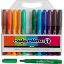 Colortime Tusch, streg 5 mm, suppleringsfarver, 12 stk./ 1 pk.