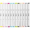 Illustration Marker, streg 1+8 mm, pastelfarver, 12 stk./ 1 pk.