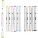 Illustration Marker, streg 1+8 mm, pastelfarver, 12 stk./ 1 pk.