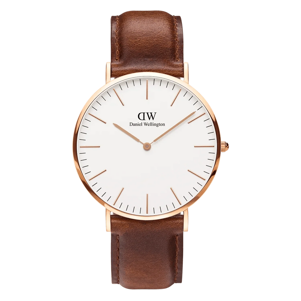 Daniel Wellington herreur brun Classic St Mawes Dw00100006