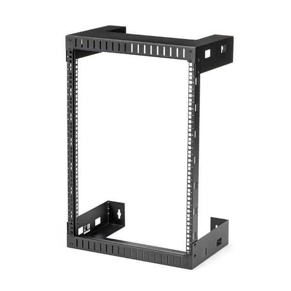 StarTech.com 15U 19 Wall Mount Network Rack - 12 Deep Open Frame for Server Room AV/Data/Patch Panel/IT/Computer Equipment w/Cage Nuts Rack Sort