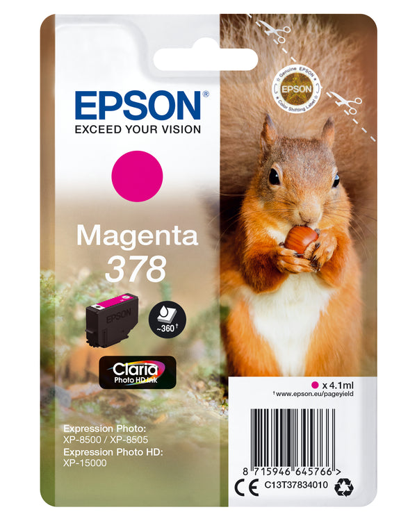 Epson 378 Magenta 360 sider Blæk C13T37834010