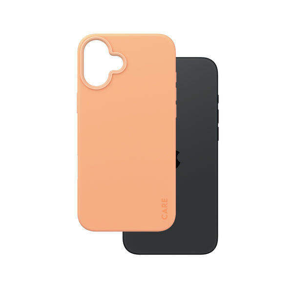 CARE by PanzerGlass Beskyttelsescover Ferskenplys Apple iPhone 16 Plus