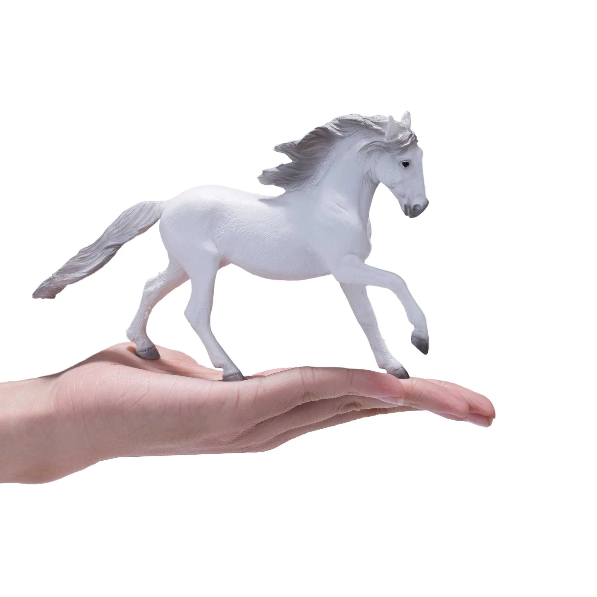 Lusitano hest figur 15 cm, kunststof – pædagogisk legetøj, 3+ år. Mojo