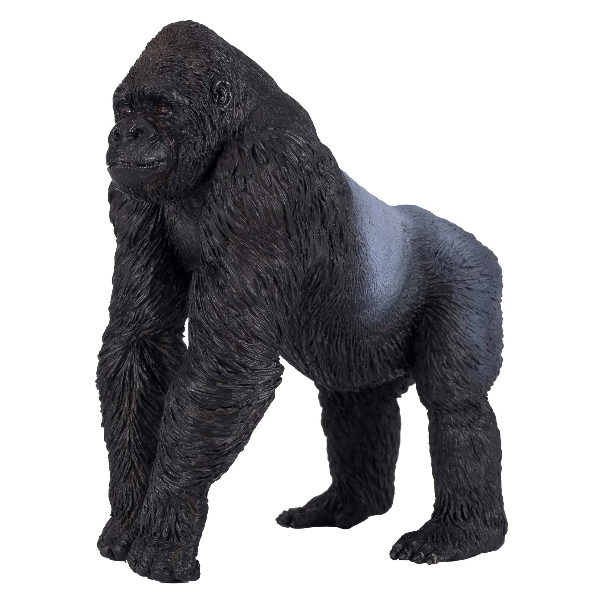 Silverback gorilla figur 8,6x5,2x9,1 cm - kunststof, CE-sikret legetøj, fra 3 år - Mojo
