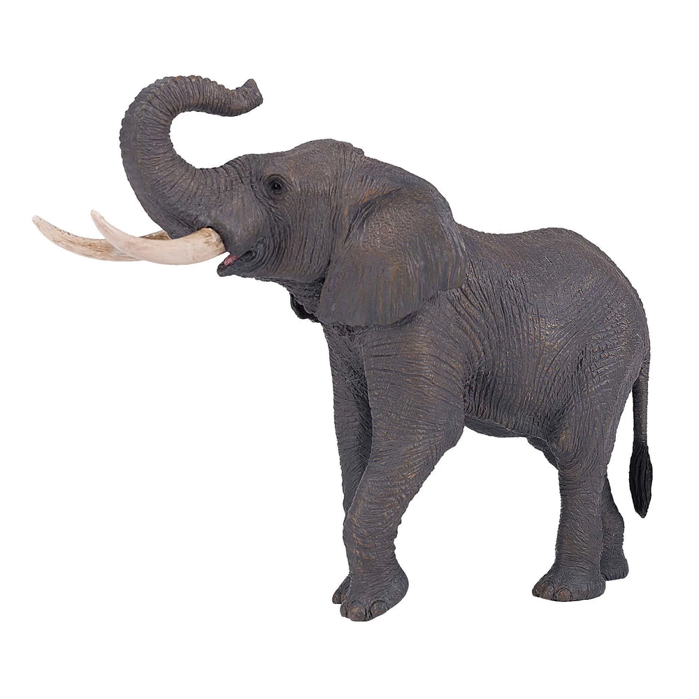 Afrikansk elefant legetøjsfigur 17,6 cm – holdbar plastik, egnet fra 3 år | Mojo
