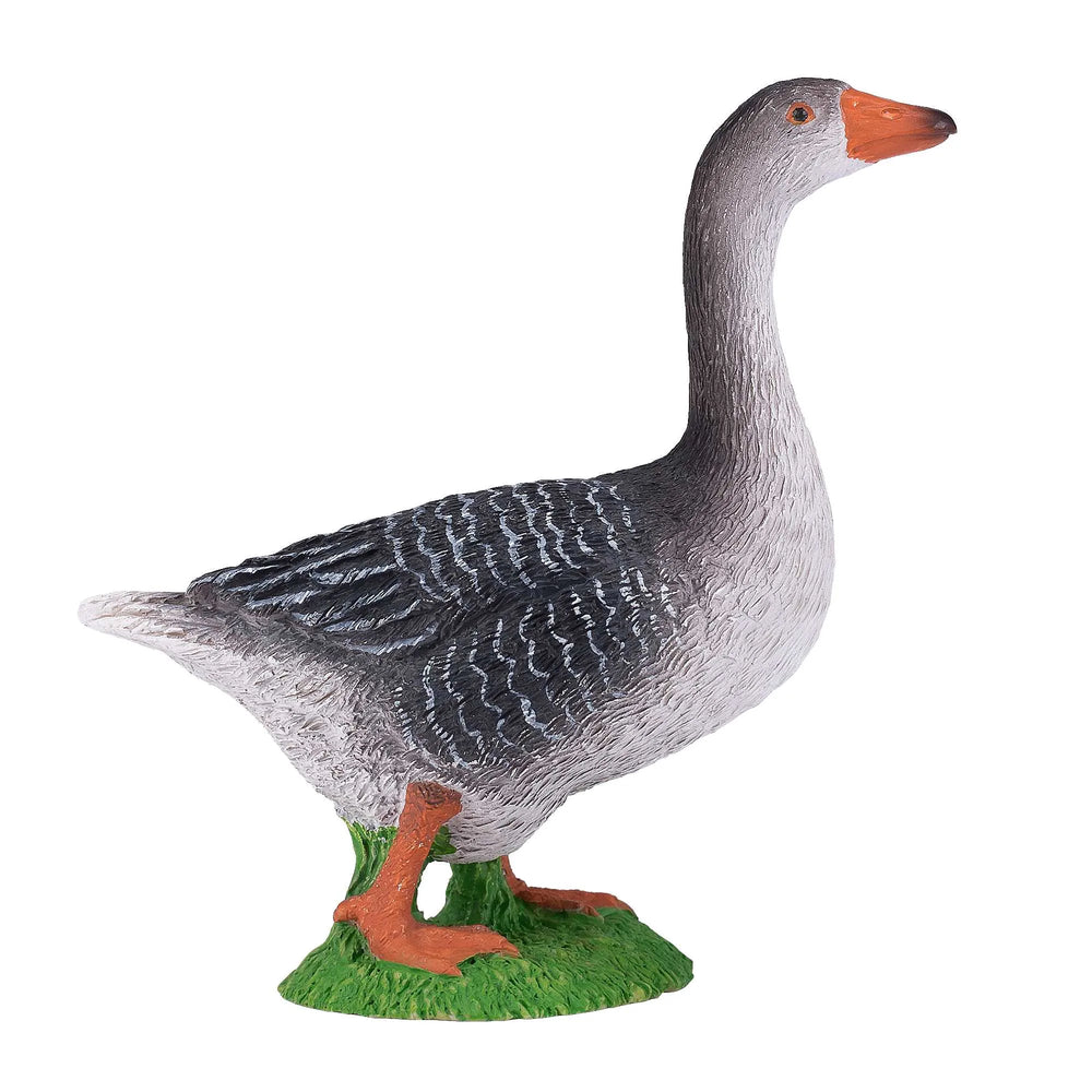 Grågås legetøjsfigur 8,6 cm – realistisk fuglefigur til børn, pædagogisk legetøj – Mojo