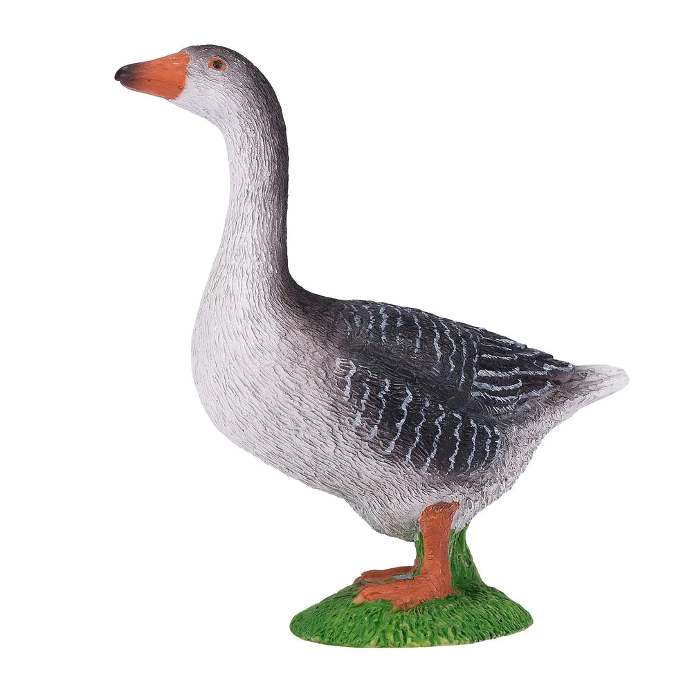 Grågås legetøjsfigur 8,6 cm – realistisk fuglefigur til børn, pædagogisk legetøj – Mojo
