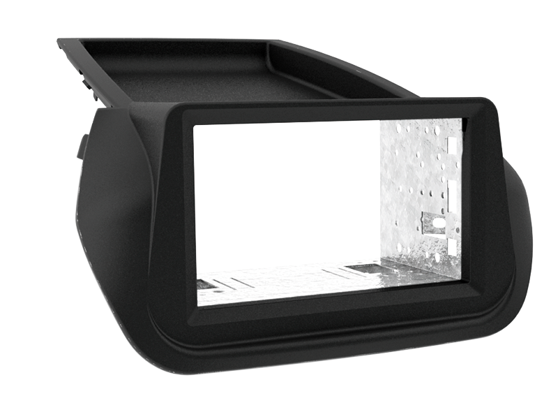 2-DIN radiorammesæt til Fiat Fiorino/Citroën Nemo/Peugeot Bipper (sort) - ACV