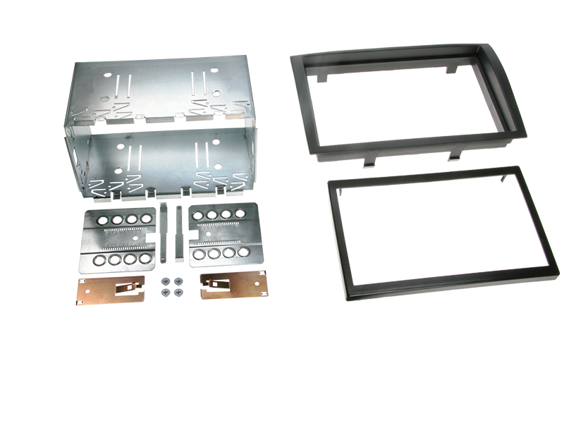 2-DIN monteringskit til Jumper/Ducato/Boxer (2006→) - sort, komplet sæt, ACV