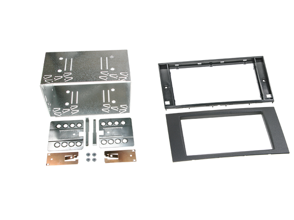 2-DIN ramme til Ford (flere modeller) - sort monteringskit, faciaplate og trim, kompatibel med Fiesta/Focus/Transit osv. - ACV