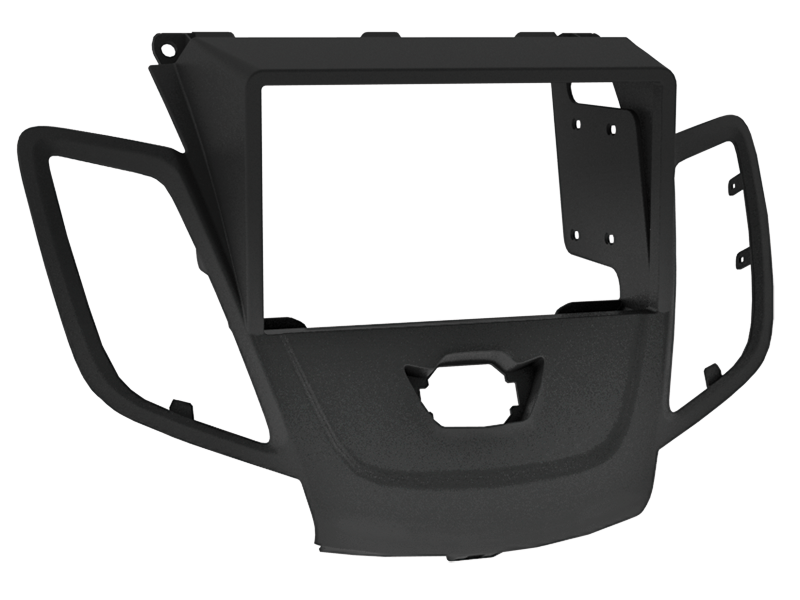 2-DIN facia til Ford Fiesta (10/2008->) uden display, sort - ACV