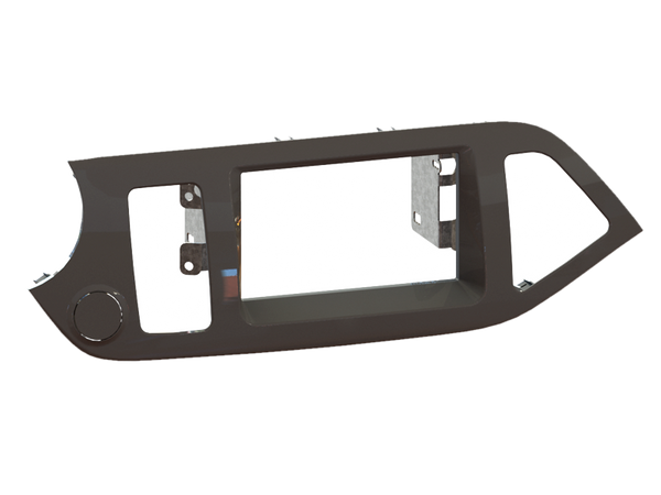 2-DIN faciapanel til Kia Picanto (05/2011->) sort - ACV