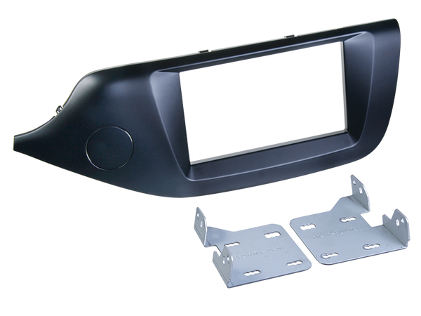 2-DIN monteringskit til Kia Cee'd (04/2012->) - mat sort, perfekt pasform, nem installation - acv